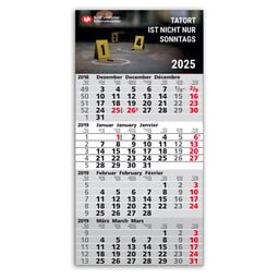 Kalenderaktion 4-Monatskalender 2025 - Tatort