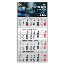 Kalenderaktion 4-Monatskalender 2026 - Tatort