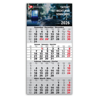 4-Monatskalender 2026 - Tatort