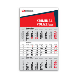 3-Monatskalender 2026 - Klassik