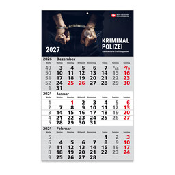 3-Monatskalender 2027 - Handschellen
