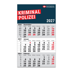 3-Monatskalender 2027 - Klassik