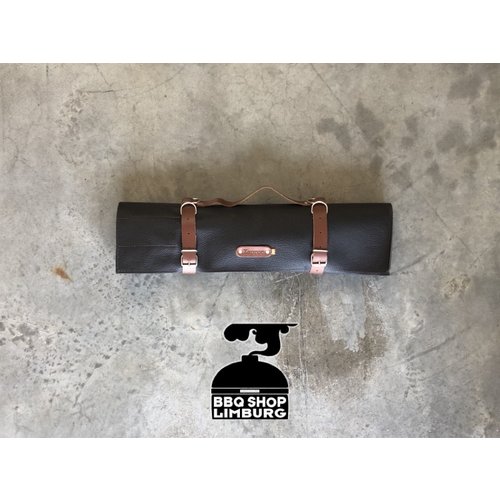 Xapron Xapron Lederen messen foudraal XL Extra Long - 9 pockets Zwart-bruin58x52 Xapron Xapron Lederen messen foudraal XL Extra Long - 9 pockets Zwart-bruin58x52