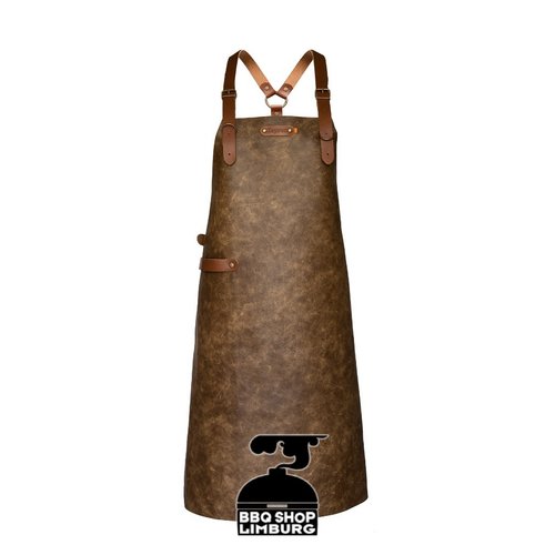 Xapron Xapron Lederen schort schouderband Atlanta Camel (L/XL)