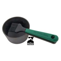 Big Green Egg Cast Iron Sauce Pot met Siliconen BBQ en Bak Kwast