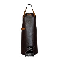 Xapron Lederen schort lang New York Brown (S)