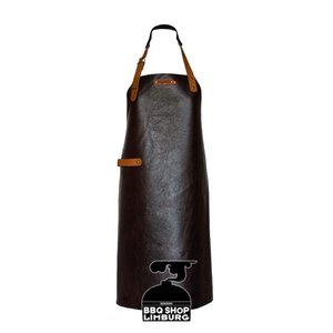 Xapron Xapron Lederen schort lang New York Brown (S)