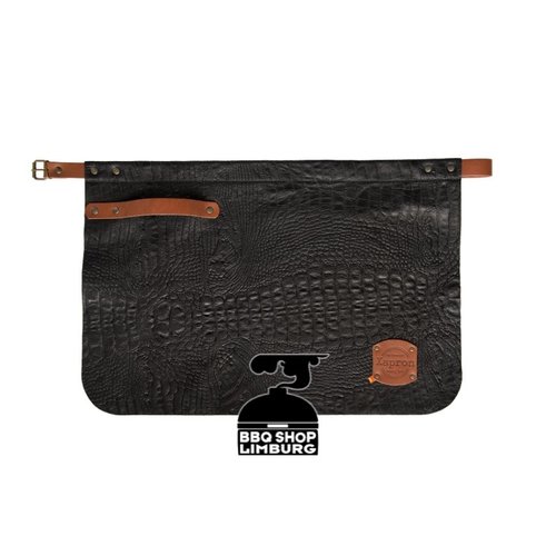 Xapron Xapron Lederen schort kort Caiman Black (One Size) Xapron Xapron Lederen schort kort Caiman Black (One Size)