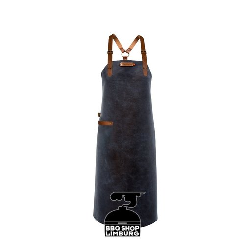 Xapron Xapron Lederen schort schouderband apron-82cm Kansas Blue (L) Xapron Xapron Lederen schort schouderband apron-82cm Kansas Blue (L)