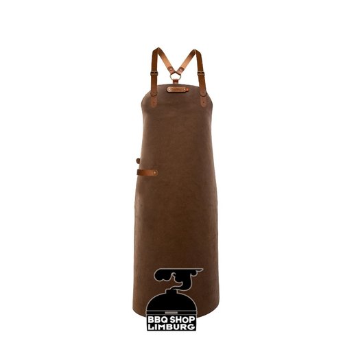 Xapron Xapron Lederen schort schouderband apron-82cm Kansas Rust (L)