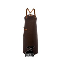 Xapron Lederen schort schouderband apron-82cm Kansas Brown (L)