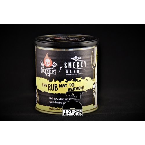 Rock'n rubs Rock'n rubs -The RUB way to HEAVEN - BBQ rub -140g Rock'n rubs Rock'n rubs -The RUB way to HEAVEN - BBQ rub -140g