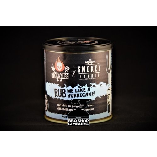 Rock'n rubs Rock'n rubs -RUB me like a hurricane! - BBQ rub -140g Rock'n rubs Rock'n rubs -RUB me like a hurricane! - BBQ rub -140g