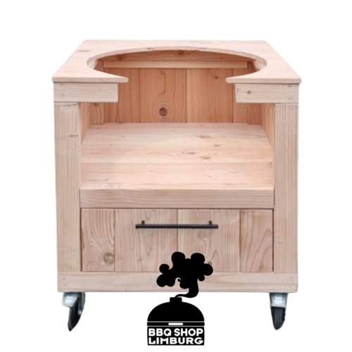 BBQ Tafel Kamado Tafel Douglas modulair met lade BBQ Tafel Kamado Tafel Douglas modulair met lade