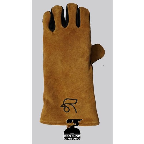 Roostr ROOSTR - Bruine Suede BBQ Handschoen met voering