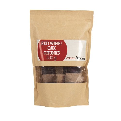 Grill Team Grill Team rookhout chunks - Rode wijn/Eik - 500g