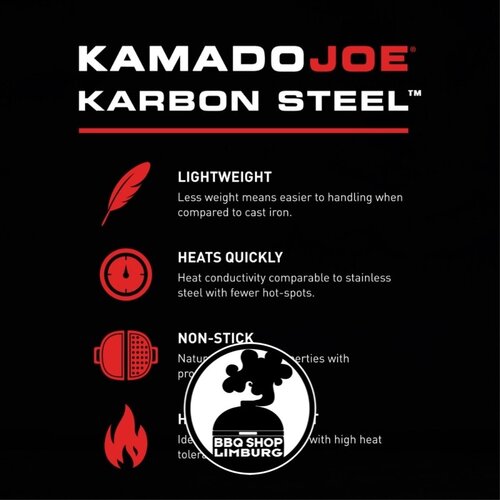 Kamado Joe Kamado Joe Classic - Karbon Steel Griddle Plancha