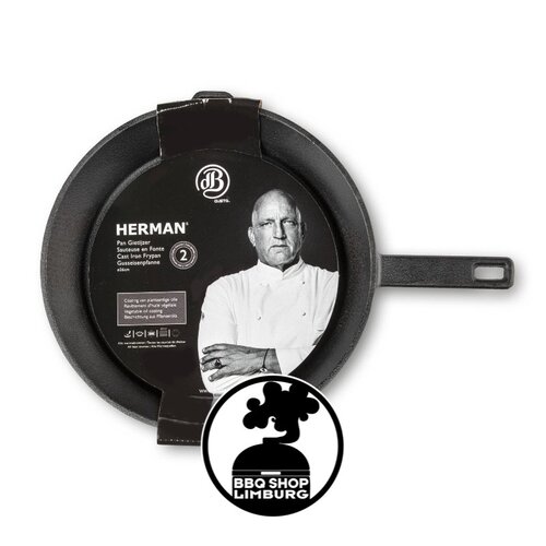 Gusta - Grillin & Chillin Gusta gietijzeren skillet rond 26cm met steel - Herman