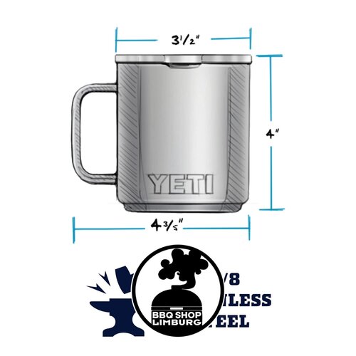Yeti Yeti - Rambler 10oz Mug - Wit - White