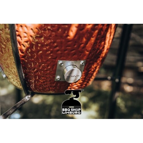 Monolith grills Monolith Le Chef kamado in Rood, met onderstel.