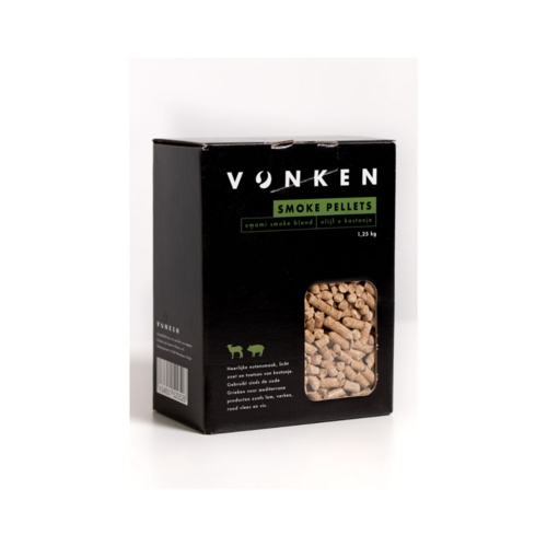 Vonken Vonken Umami Smoke Pellet Blend 1.25 KG olijf-kastanje