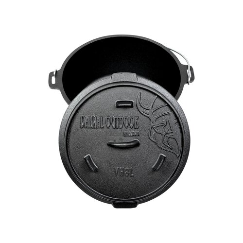 Valhal Dutch Oven Gietijzer met Pootjes Outdoor 8 Liter