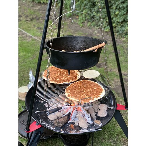 Valhal Dutch Oven Braadpan Gietijzer met Grill Deksel Ovaal 9 Liter