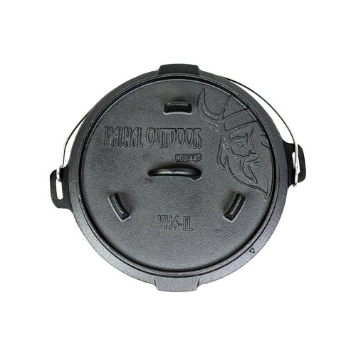 Valhal Dutch Oven Gietijzer met Pootjes Outdoor 6,1 Liter