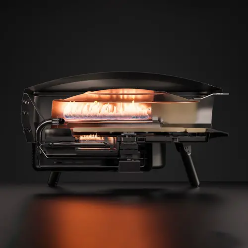 Witt Witt Etna Rotante 16" - Gas Pizza oven - Stone - gebroken wit (8,2kW)
