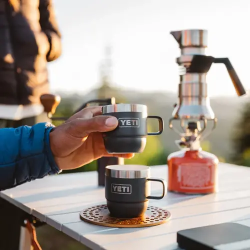 Yeti YETI Rambler Koffiekopjes 6oz – Dubbelwandige RVS espressomok, stapelbaar en supersterk – Wit