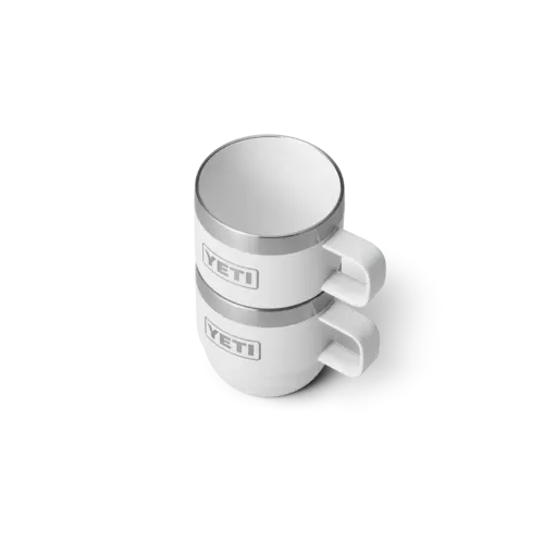 Yeti YETI Rambler Koffiekopjes 6oz – Dubbelwandige RVS espressomok, stapelbaar en supersterk – Wit