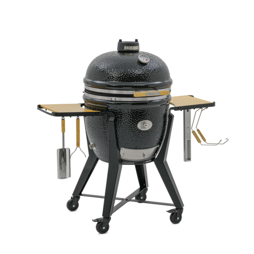 Monolith grills Monolith TWO.66 XL kamado met slim rooster systeem op matzwart onderstel