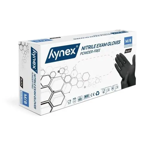 Hynex Nitrile Handschoen Zwart Poedervrij M-L-XL Hynex Nitrile Handschoen Zwart Poedervrij M-L-XL