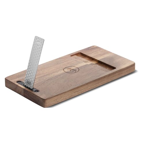 BARE Cookware Bare Cookware – Steakmes Set met Diamantslijper & Magnetische houten Houder