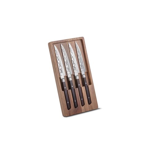 BARE Cookware Bare Cookware – Steakmes Set met Diamantslijper & Magnetische houten Houder