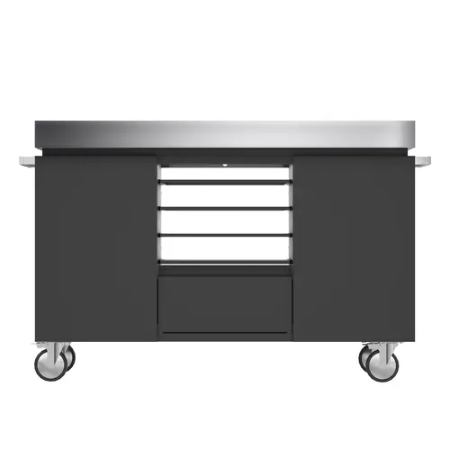 Everdure Everdure – Pizza & BBQ Station Black – RVS werkblad & zwart frame