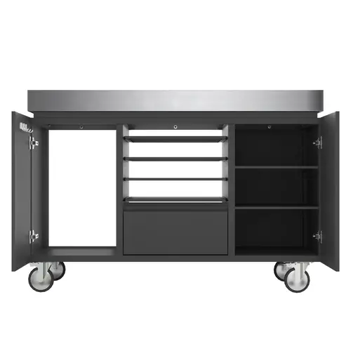Everdure Everdure – Pizza & BBQ Station Black – RVS werkblad & zwart frame