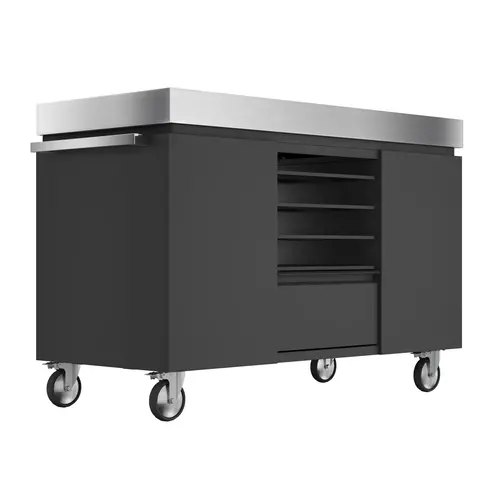 Everdure Everdure – Pizza & BBQ Station Black – RVS werkblad & zwart frame