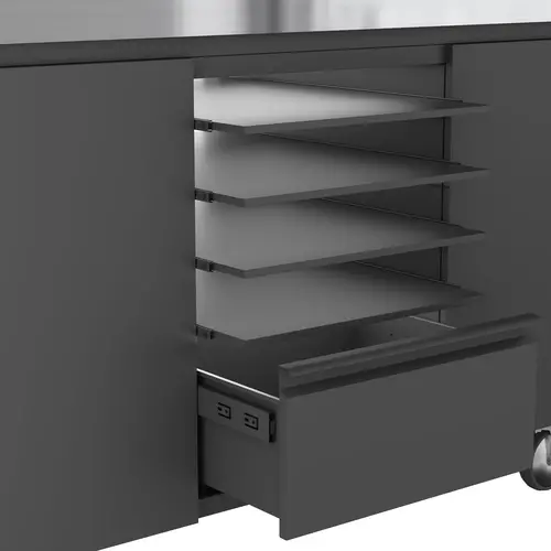 Everdure Everdure – Pizza & BBQ Station Black – RVS werkblad & zwart frame
