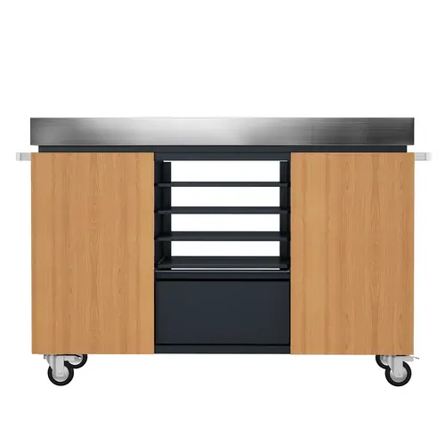 Everdure Everdure – Pizza & BBQ Station Timber – RVS werkblad & zwart frame