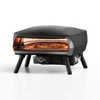 Witt Etna Rotante Control 16" - Gas Pizza oven - zwart met display