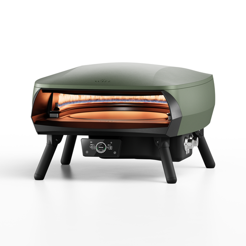Witt Witt Etna Rotante Control 16" - Gas Pizza oven - groen met display Witt Witt Etna Rotante Control 16" - Gas Pizza oven - groen met display