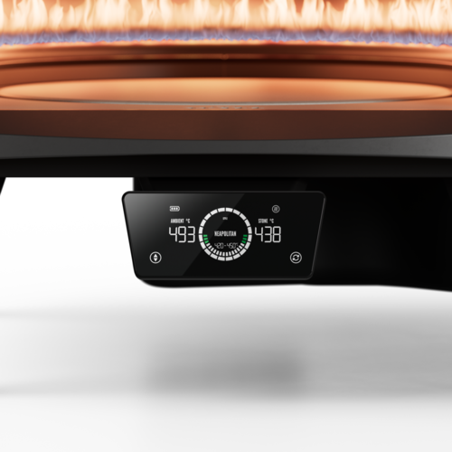 Witt Witt Etna Rotante Control 16" - Gas Pizza oven - groen met display (9,2kW)