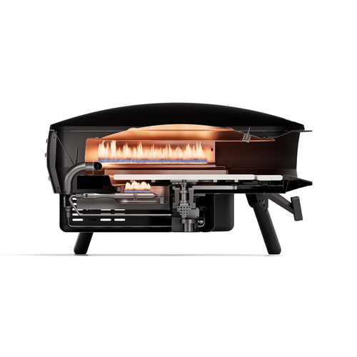 Witt Witt Etna Rotante Control 16" - Gas Pizza oven - groen met display (9,2kW)