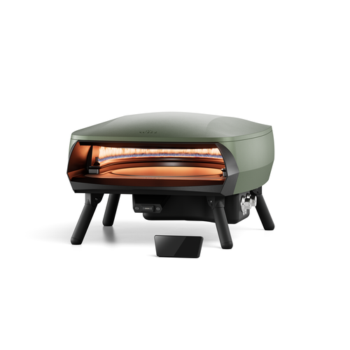 Witt Witt Etna Rotante Control 16" - Gas Pizza oven - groen met display (9,2kW)