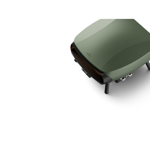 Witt Witt Etna Rotante Control 16" - Gas Pizza oven - groen met display (9,2kW)