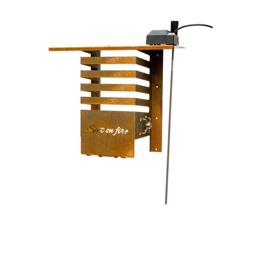 Spit on Fire The Spit on Fire – Tool & Spit Holder – Wandrek voor rotisserie & kamado-accessoires