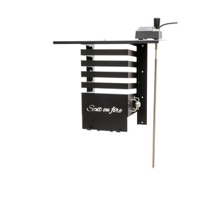 Spit on Fire Spit on Fire - tool holder zwart - wandrek voor rotisserie en accessoires