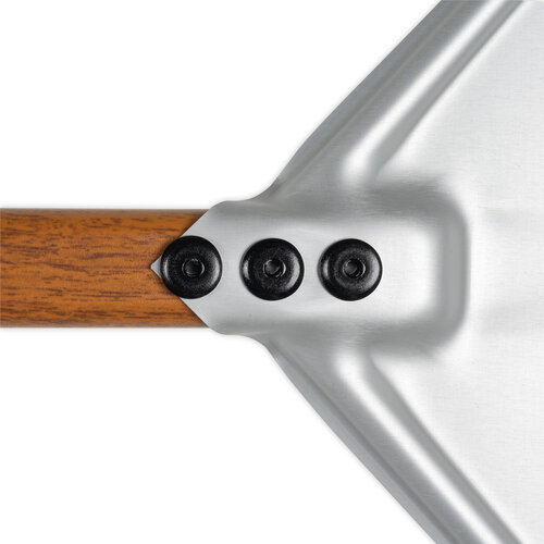 Gi.Metal Gi.Metal – WoodTech 30x30 - 30cm Pizzaschep geperforeerd – Anodiseer alu & W.E.S. houtlook
