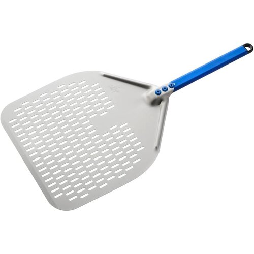 Gi.Metal Gi.Metal – Azzura 30x30 - 30cm Geperforeerde Pizzaschep Gi.Metal Gi.Metal – Azzura 30x30 - 30cm Geperforeerde Pizzaschep